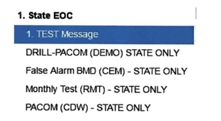 The āFALSE ALARMā option was reportedly only added after the incident (Image: The Civil Beat/Hawaii Emergency Management Agency)